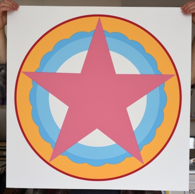 ''Peace Force 1'' screenprint by Mark Perronet